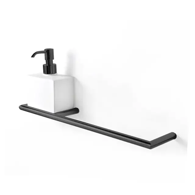 3SC Guy Полотенцедержатель и дозатор слева, подвесной, цвет белый матовый черный матовый GU10DSXNO