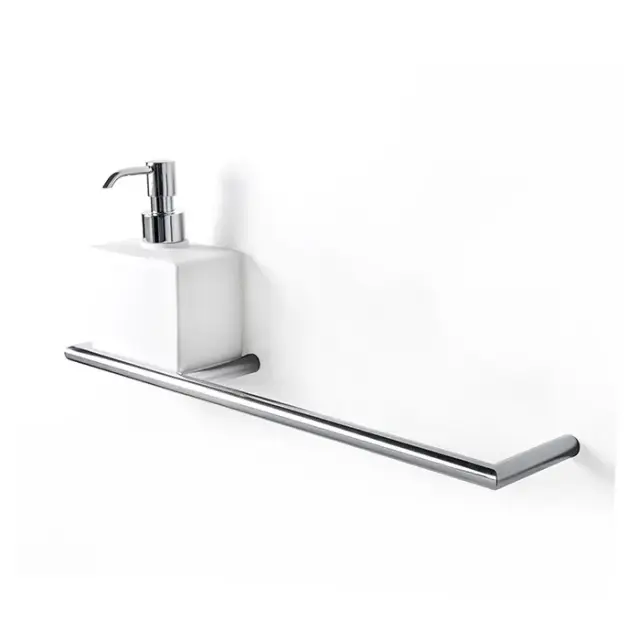 3SC Guy Полотенцедержатель и дозатор слева, подвесной, цвет белый матовый хром GU10DSXSL