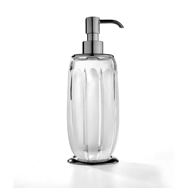 3SC Montblanc Дозатор для жидкого мыла, настольный, прозрачная колба, цвет: хром MB01DACRSL