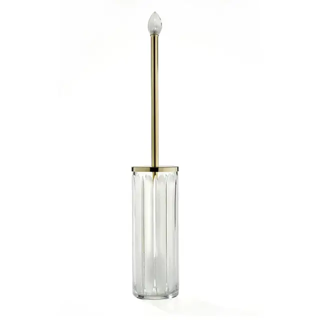 3SC Montblanc Ершик для унитаза напольный со стеклянной колбой, цвет: золото Lucido MB17ACRGD