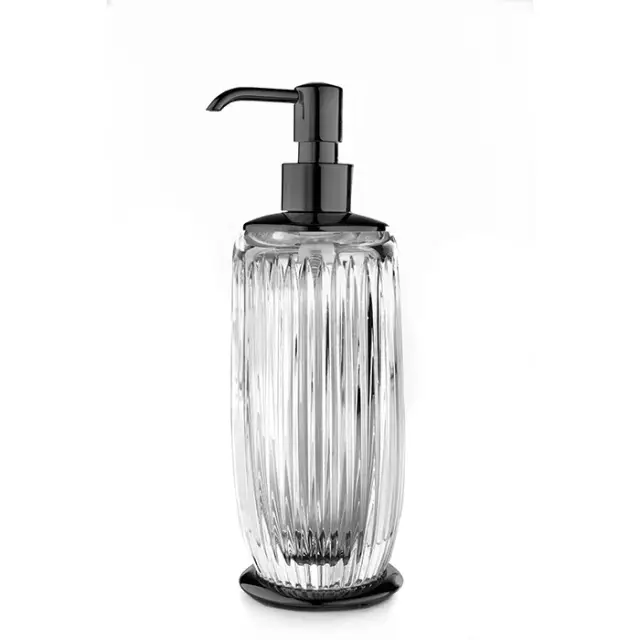 3SC Elegance Дозатор для жидкого мыла, настольный, стеклянная колба, цвет: черный EL01DACRNR