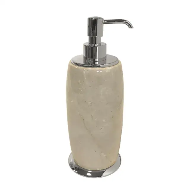 3SC Elegance Marmo Дозатор для жидкого мыла, настольный, мрамор, цвет: хром EL01DABTSL