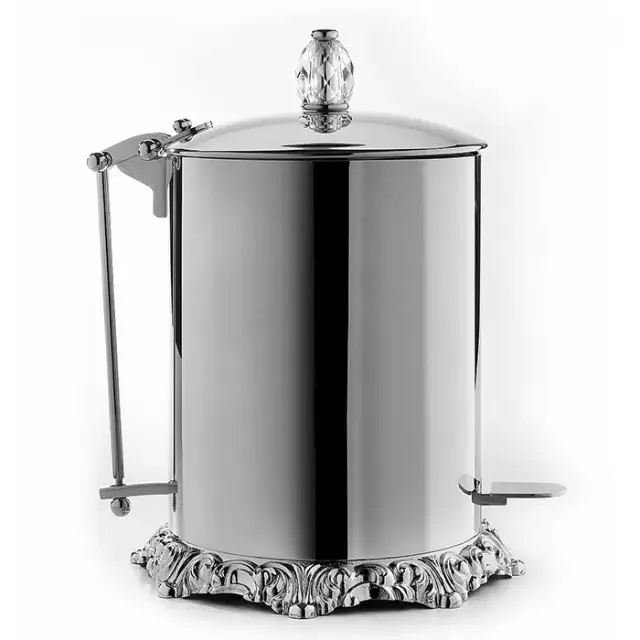 3SC Bally Ведро с крышкой, педалью, soft close, ручка Swarovski, цвет хром FSS65P/05SL