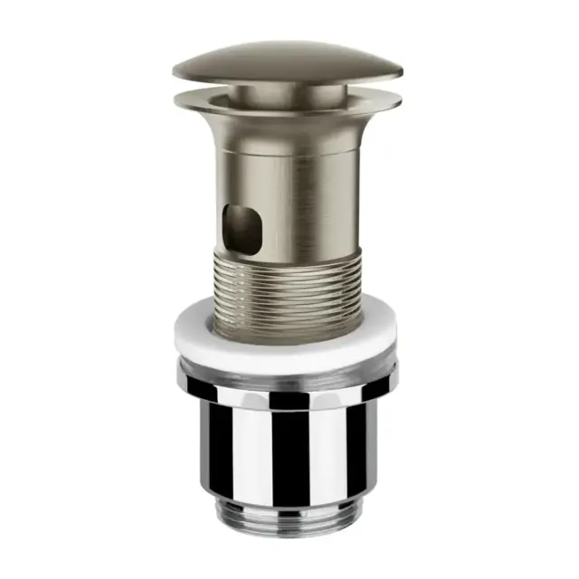 Gessi Донный клапан Stop&Go для раковины с переливом, цвет: finox brushed nickel 01422#149