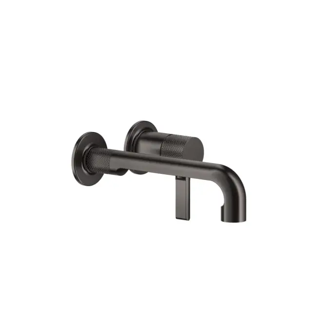 Gessi Inciso Внешняя часть смесителя для раковины, излив 18,9-21,9 см, цвет: black metal brushed PVD 58088#707