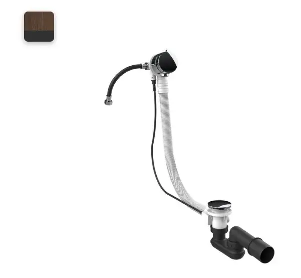 Gessi Слив-перелив для ванны с наполнением через перелив, цвет: dark bronze 01080#845