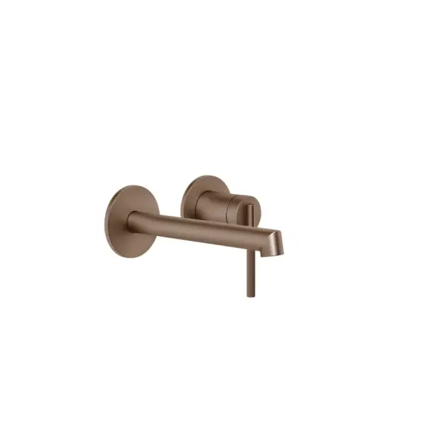 Gessi Ingranagio Внешняя часть смесителя для раковины, излив 14-16 см, цвет: copper brushed PVD 63581#708