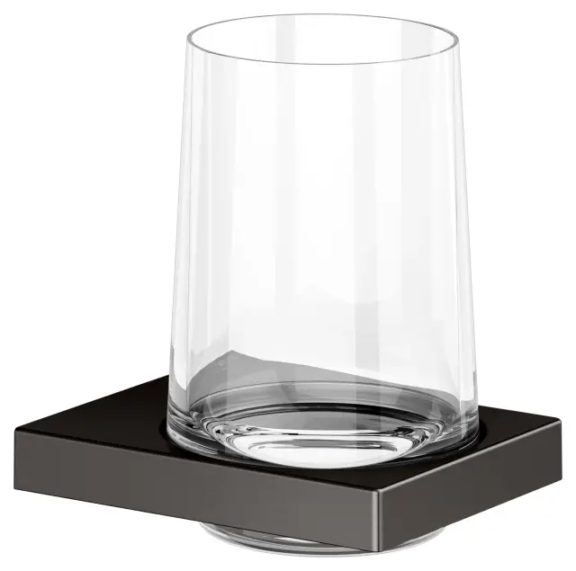 Keuco Edition 11 Держатель стакана, подвесной, в комплекте со стаканом, цвет: титан черный 11150 359000