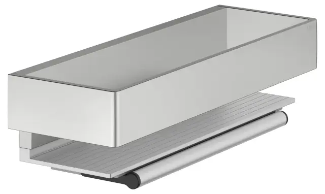 Keuco Edition 11 Корзинка для душа со встр. стеклоочестителем, подвес., цвет: нерж. сталь/алюминий 11159 210000