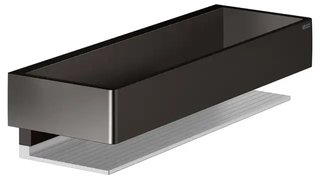 Keuco Edition 11 Корзинка для душа 30х9,5 см, подвесная, цвет: титан черный/алюминий 11158 350000