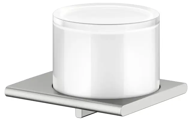 Keuco Edition 400 Дозатор жидкого мыла, подвесной, стеклянная колба, цвет: нержавеющая сталь 11552 219000