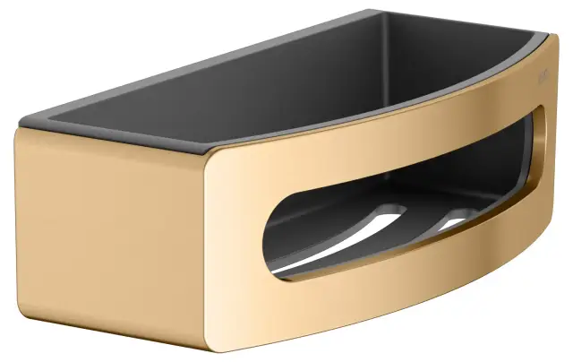 Keuco Elegance Полка-корзинка для душа с пластиковой вставкой, подвесная, цвет: латунь 11658 250001