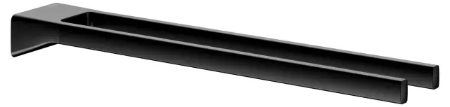 Keuco Aveno Полотенцедержатель двойной 34 см, с клеевым комплектом, подвесной, цвет: черный матовый 14618 370000