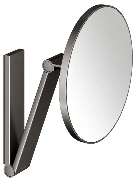 Keuco Kosmetikspiegel Косметическое зеркало подвесное, 5-ти красное увеличение, цвет: титан черный 17612 350000