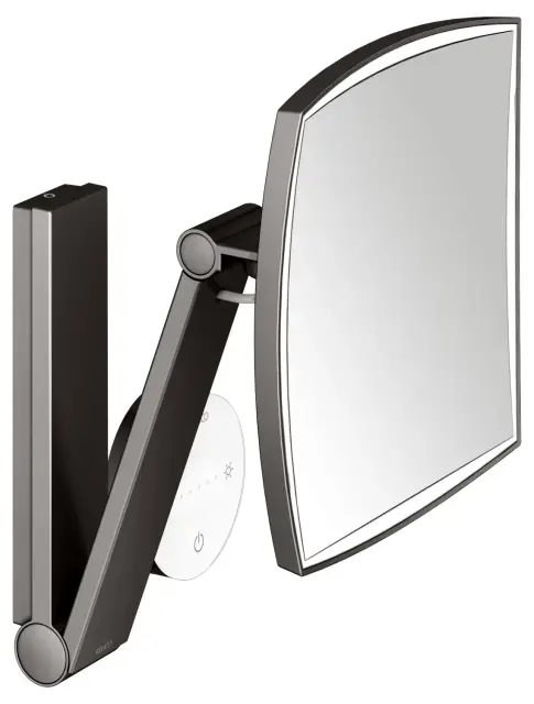 Keuco Kosmetikspiegel Косметическое зеркало подвес., 5ти кратн. увелич., подсветка, цвет:титан черн. 17613 359002