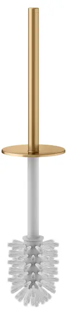 Keuco Ersatzteile Accessoires Ершик для унитаза с ручкой и крышкой, без колбы, цвет: латунь/белый 19964 250011