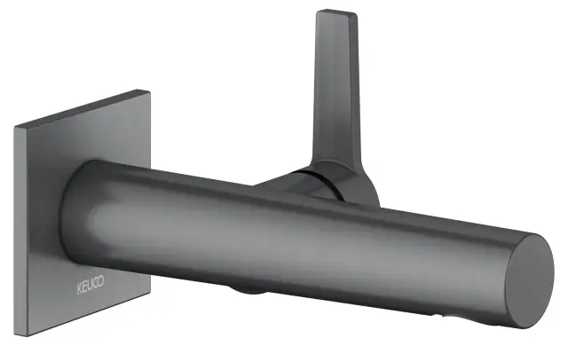 Keuco Edition 11 Смеситель для раковины рычаж., 1 потреб., изл. 18,7 см, встр., цвет:хром черный 51116 130302