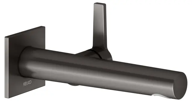 Keuco Edition 11 Смеситель для раковины рычаж., 1 потреб., излив 21,9см, встр., цвет:титан черный 51116 351302