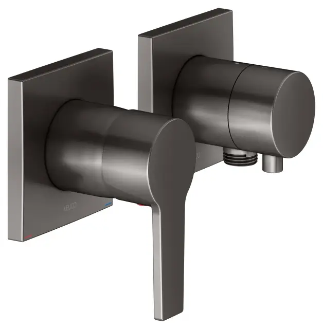 Keuco Edition 11 Смеситель для душа встр., внеш. часть, на 2 потреб., с переключ., цвет:титан черный 51151 351122
