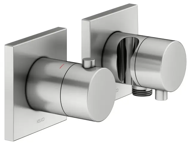 Keuco Edition 11 Смеситель для душа термостатический 3 потреб., встр., внеш. часть, цвет:нерж. сталь 51153 211232