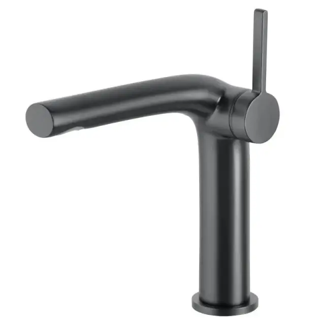 Keuco Edition 400 Смеситель для раковины рычаж. 150, без д/к и гарнитура слива, цвет: хром черный 51502 130100