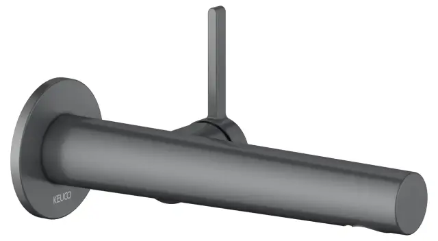 Keuco Edition 400 Смеситель для раковины рычаж., 1 потреб., излив 19,7см, встр., цвет:хром черный 51516 131101