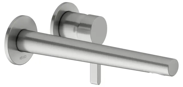 Keuco Edition 400 Смеситель для раковины рычаж., 2 потреб., изл. 26,5см, встр., цвет: нерж. сталь 51516 210202