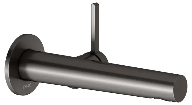 Keuco Edition 400 Смеситель для раковины рыч., 1 потреб., излив 19,7 см, встр., цвет:титан черный 51516 351101