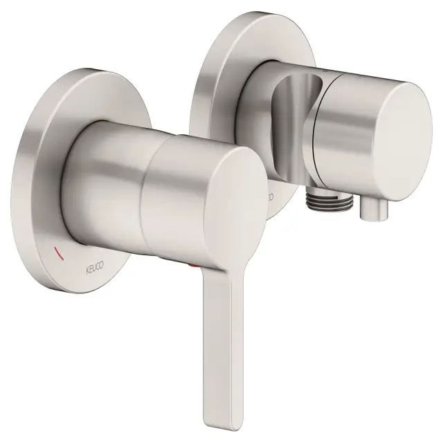 Keuco Edition 400 Смеситель для душа встр., 2 потреб., с держателем и переключателем, цвет: никель 51551 051221