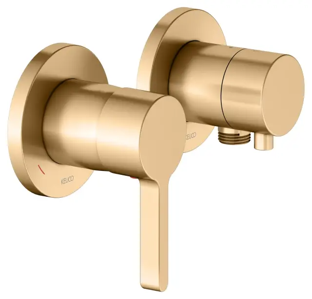 Keuco Edition 400 Смеситель для душа встр., внеш. часть, на 2 потреб., с переключателем, цвет:латунь 51551 251121