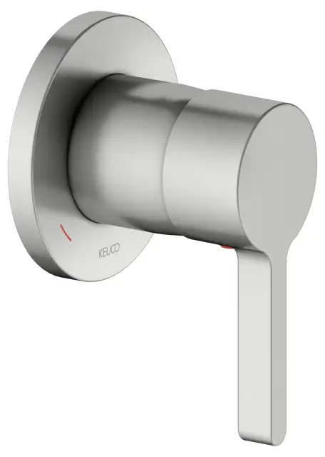 Keuco Edition 400 Смеситель для душа рычажный DN15, встраиваемый, круглая розетка, цвет: нерж. сталь 51551 210001