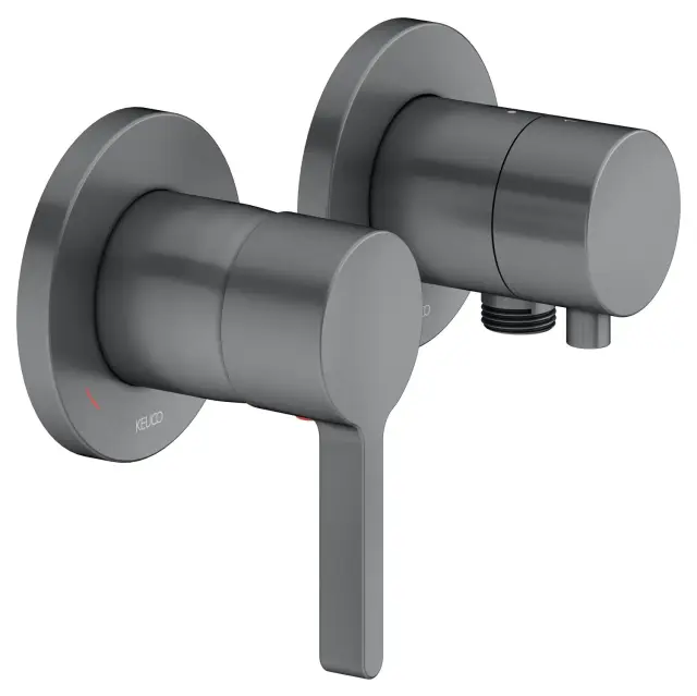 Keuco Edition 400 Смеситель для душа встр., внеш. часть, на 2 потреб., с переключ., цвет:хром черный 51551 131121