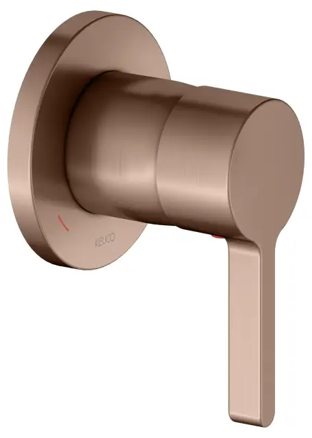 Keuco Edition 400 Смеситель для душа рычажный DN15, встр., круглая розетка, цвет: красное золото 51551 290001