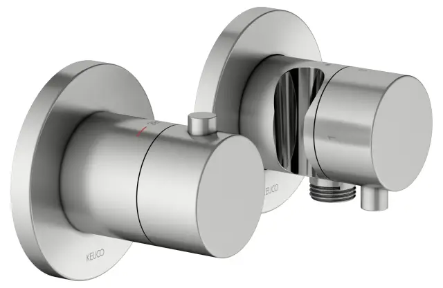 Keuco Edition 400 Смеситель для душа термостатич. 3 потреб., встр., внешняя часть, цвет: нерж. сталь 51553 211221