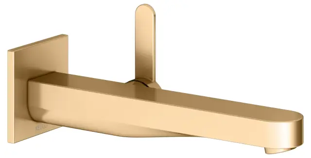 Keuco Ixmo Смеситель для раковины рычажный, 1 потребитель, излив 24,1 см, встраив., цвет: латунь 59516 251302