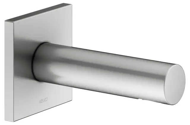 Keuco Ixmo Излив настенный для ванны 15,2 см, с аэратором, цвет: нержавеющая сталь 59545 210002