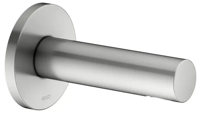 Keuco Ixmo Излив настенный для ванны 15,2 см, с аэратором, цвет: нержавеющая сталь 59545 210001