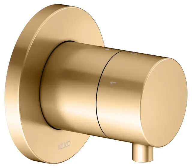 Keuco Ixmo Запорный вентиль с переключателем на 3 потребителя DN15, цвет: латунь 59549 251001