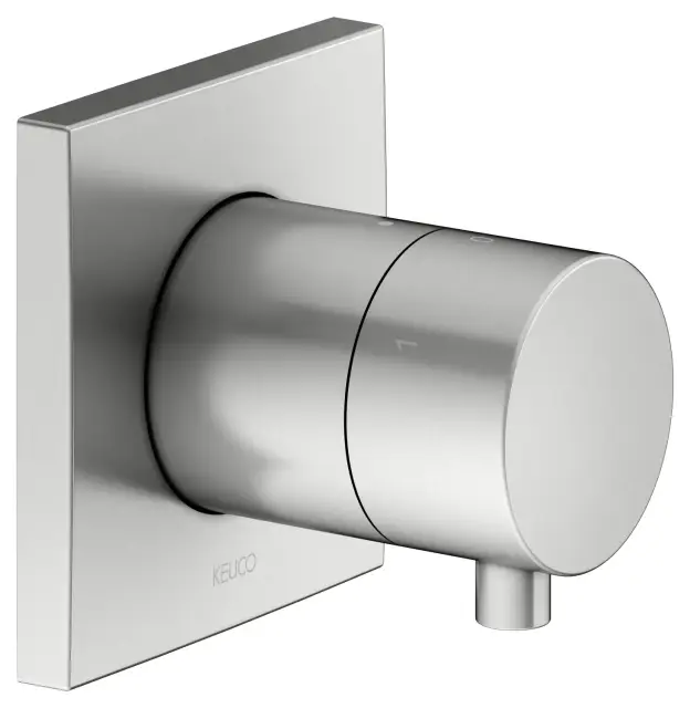 Keuco Ixmo Запорный вентиль с переключателем на 3 потребителя DN15, цвет: нержавеющая сталь 59549 211002