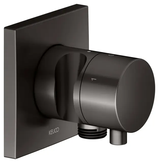 Keuco Ixmo Запорный вентиль с переключателем на 3 потреб. DN15 и держ. лейки, цвет: титан черный 59549 351202