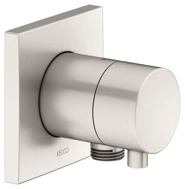 Keuco Ixmo Вентиль-переключатель на 2 потреб. DN15, внешняя часть, вывод для шланга, цвет: никель 59556 051102