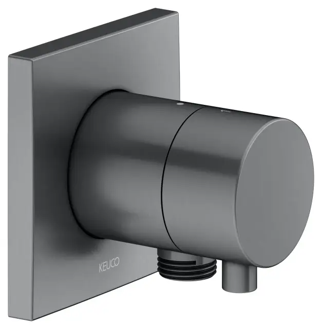 Keuco Ixmo Вентиль-переключатель на 2 потреб. DN15, внеш. часть, с выводом шланга, цвет:хром черный 59556 131102