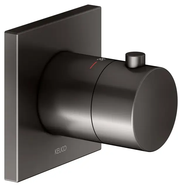 Keuco Ixmo Смеситель для душа термостатический, 1 потреб., встр., внешняя часть, цвет: титан черный 59553 350002