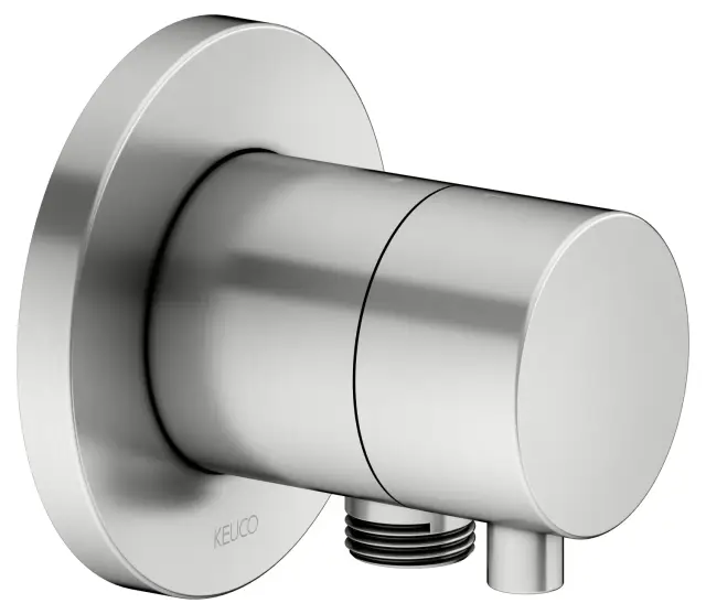 Keuco Ixmo Вентиль-переключатель на 2 потреб. DN15, внеш. часть, с выводом шланга, цвет: нерж. сталь 59556 211101