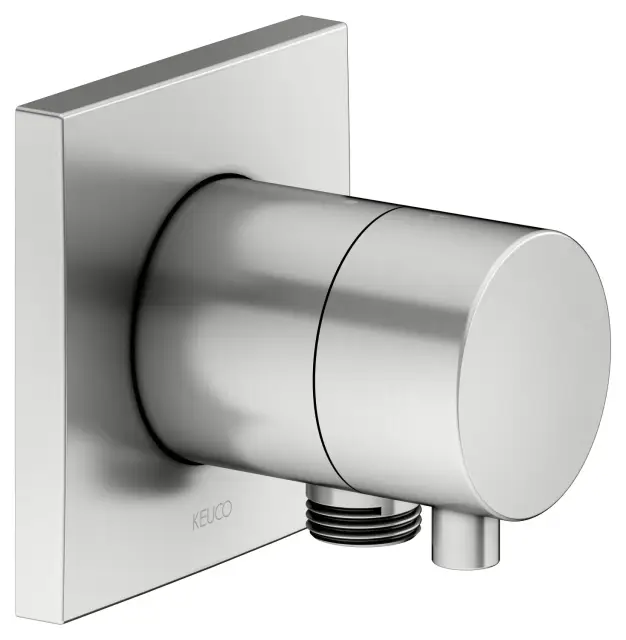 Keuco Ixmo Вентиль-переключатель на 2 потреб. DN15, внеш. часть, с выводом шланга, цвет: нерж. сталь 59556 211102