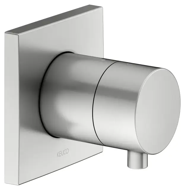 Keuco Ixmo Вентиль-перекл. 2 потреб. DN15, внеш. часть, с выводом шланга и держ., цвет: нерж. сталь 59556 211002