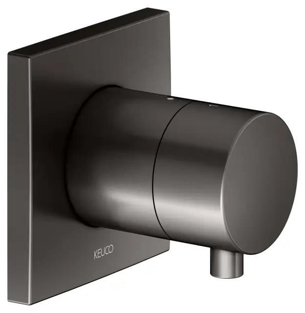 Keuco Ixmo Вентиль-переключатель на 2 потреб. DN15, с выводом для шланга и держ., цвет:титан черный 59556 351002
