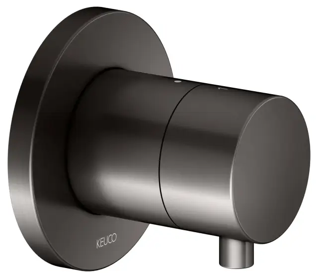 Keuco Ixmo Вентиль-переключатель на 2 потреб. DN15, с выводом для шланга и держ., цвет:титан черный 59556 351001