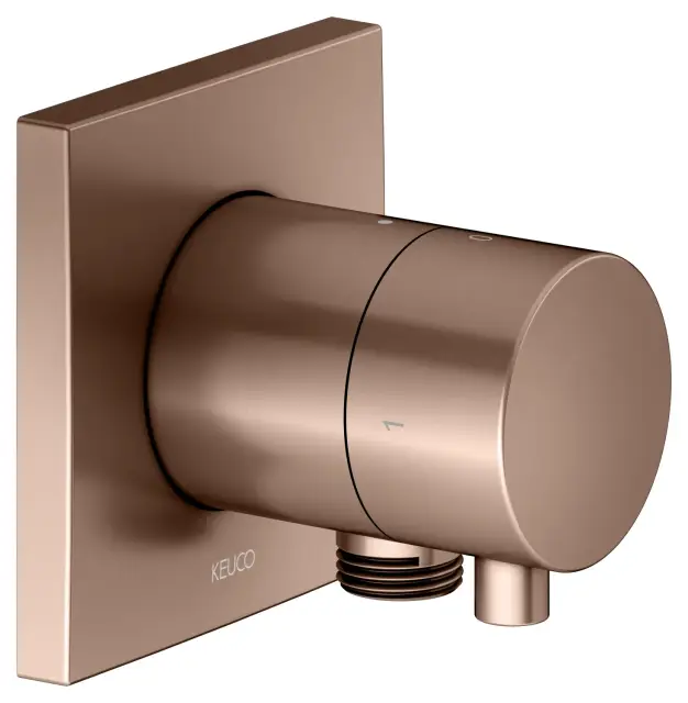 Keuco Ixmo Запорный вентиль с переключателем на 2 потреб. DN15 и выводом шланга, цвет: красное зол. 59557 291102