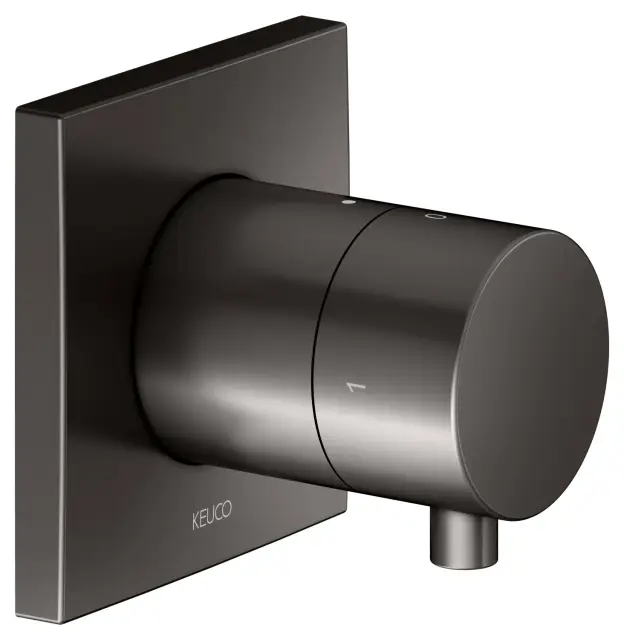 Keuco Ixmo Запорный вентиль с переключателем на 2 потребителя DN15, цвет: титан черный 59557 351002